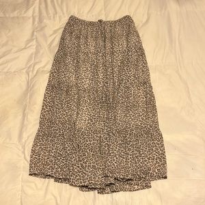 Aerie cheetah maxi skirt